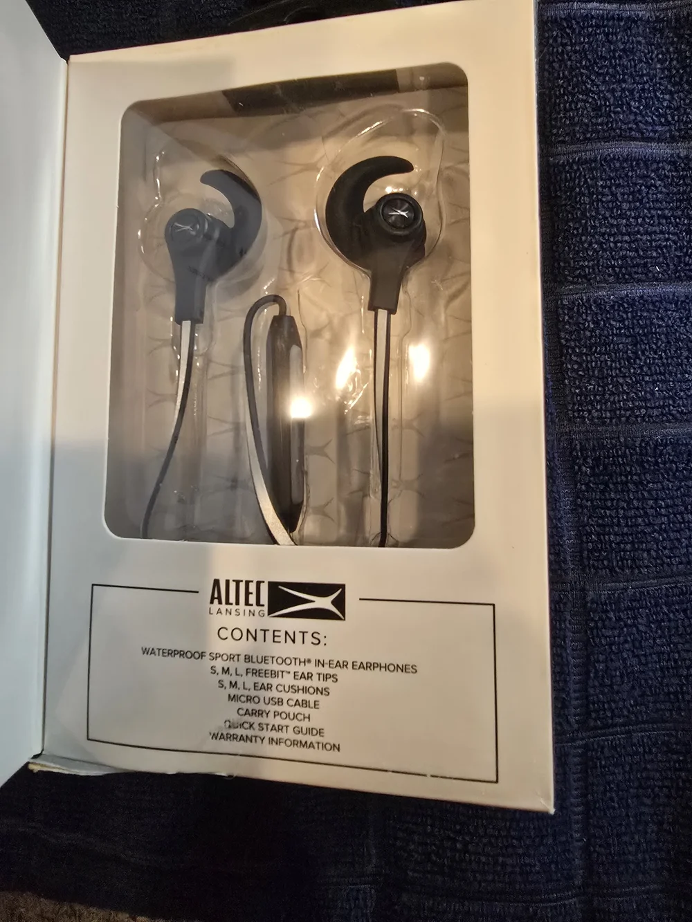 Altec Lansing Waterproof Sport Bluetooth In-Ear Headphones - Onyx Black